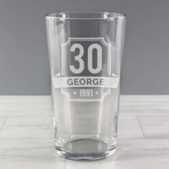 Personalised Birthday Pint Glass -Chic Household Items 30878483 alt02