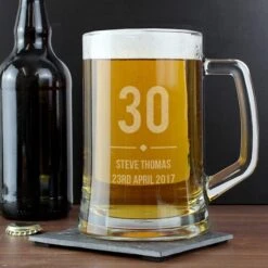 Personalised Birthday Stern Pint Tankard -Chic Household Items 30878497 alt03
