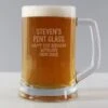 Personalised Engraved Message Stern Pint Tankard -Chic Household Items 30878501