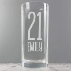 Personalised Big Age Highball Glass -Chic Household Items 30878523 alt02