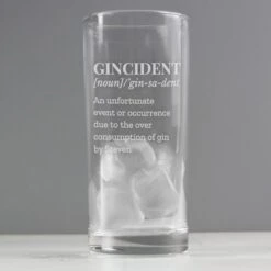 Personalised Gincident Highball Glass -Chic Household Items 30878527 alt02