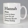 Personalised Dictionary Definition Mug