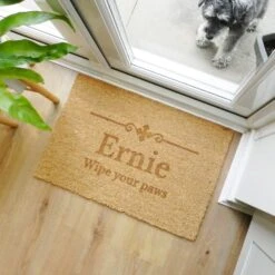 Personalised Rectangle Name Or Number Doormat -Chic Household Items 30879190 alt02