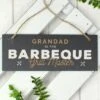 Personalised Barbeque Grill Master Printed Hanging Slate Plaque -Chic Household Items 30880793