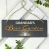 Personalised Beer Garden Printed Hanging Slate Plaque