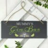Personalised Gin Bar Printed Hanging Slate Plaque -Chic Household Items 30880795