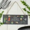 Personalised Garden Printed Hanging Slate Plaque -Chic Household Items 30880796