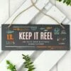 Personalised Keep It Reel Printed Hanging Slate Plaque -Chic Household Items 30880797