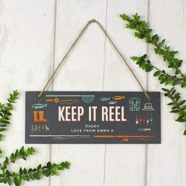 Personalised Keep It Reel Printed Hanging Slate Plaque 4 Personalised Keep It Reel Printed Hanging Slate Plaque - Image 2