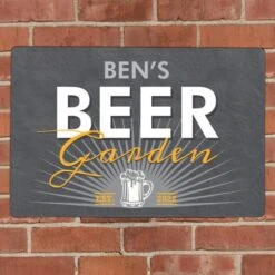 Personalised Beer Garden Metal Sign -Chic Household Items 30880803 alt02