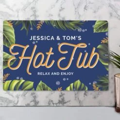 Personalised Hot Tub Metal Sign -Chic Household Items 30880806 alt02