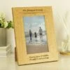 Personalised Formal Oak Effect Portrait Photo Frame -Chic Household Items 30880820