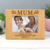 Personalised Floral Mum Oak Effect Landscape Photo Frame -Chic Household Items 30880825