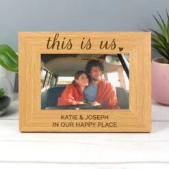 Personalised This Is Us Wooden Landscape Photo Frame -Chic Household Items 30880826 alt03
