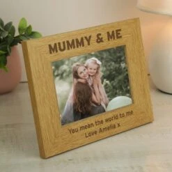 Personalised Mummy And Me Light Wood Landscape Photo Frame -Chic Household Items 30880833 alt02