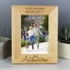 Personalised Our Adventures Light Wood Portrait Photo Frame -Chic Household Items 30880835