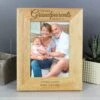 Personalised The Best Grandparents Light Wood Portrait Photo Frame -Chic Household Items 30880839