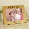 Personalised Nan And Me Wooden Landscape Photo Frame -Chic Household Items 30880843