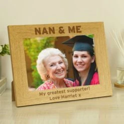 Personalised Nan And Me Wooden Landscape Photo Frame -Chic Household Items 30880843 alt02