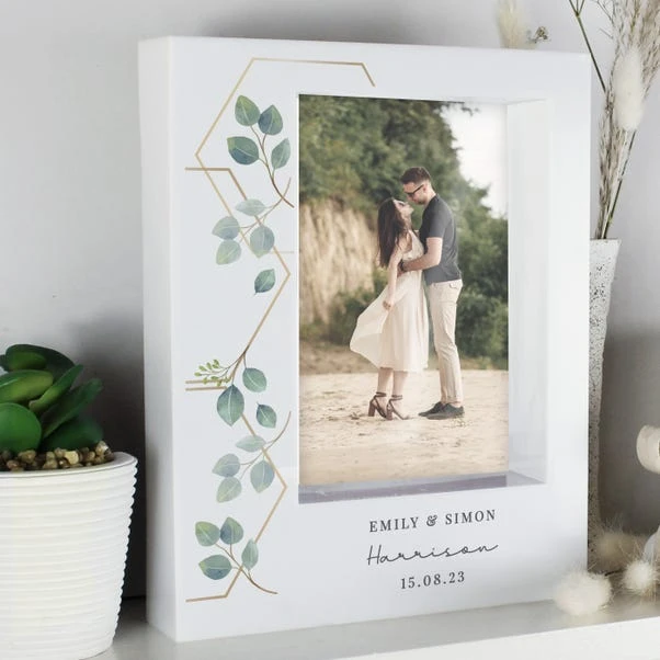 Personalised Botanical Portrait Box Photo Frame 4 Personalised Botanical Portrait Box Photo Frame - Image 2
