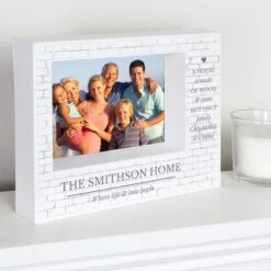 Personalised Family Landscape Box Photo Frame -Chic Household Items 30880851 alt02