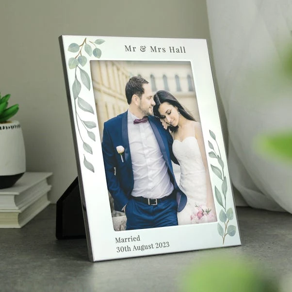 Personalised Botanical Silver Portrait Photo Frame 13 Personalised Botanical Silver Portrait Photo Frame - Image 11