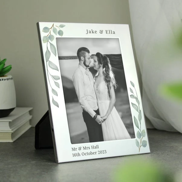 Personalised Botanical Silver Portrait Photo Frame 14 Personalised Botanical Silver Portrait Photo Frame - Image 12