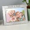 Personalised Silver Mum And Dad Portrait Photo Frame -Chic Household Items 30880869