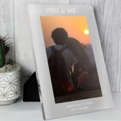 Personalised And Me Silver Portrait Photo Frame