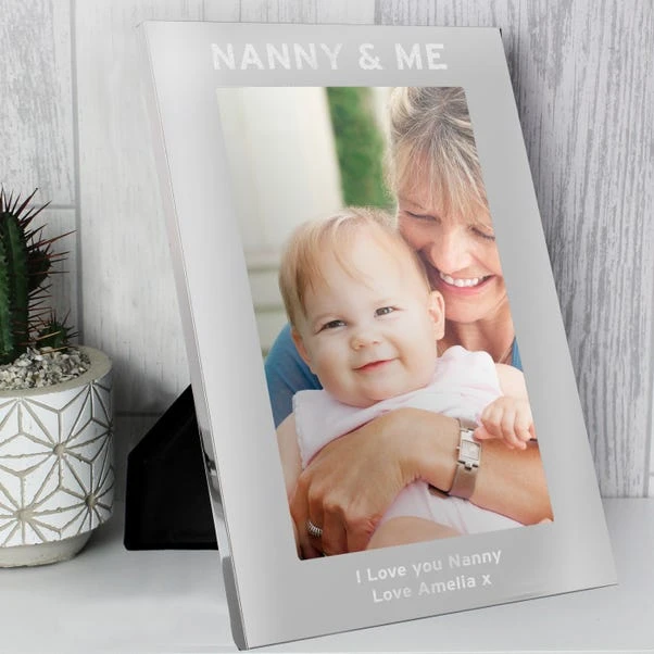 Personalised And Me Silver Portrait Photo Frame 4 Personalised And Me Silver Portrait Photo Frame - Image 2