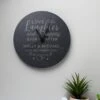 Personalised Love Laughter Slate Wall Clock 2 Personalised Love Laughter Slate Wall Clock -Chic Household Items 30880901