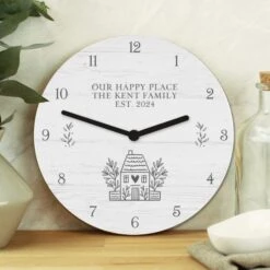 Personalised Home Shabby Chic Wooden Wall Clock -Chic Household Items 30880909 alt02