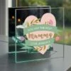 Personalised Floral Heart Mirrored Glass Tealight Holder -Chic Household Items 30897488