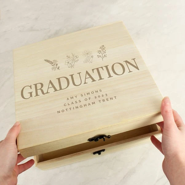 Personalised Floral Wooden Memory Box 7 Personalised Floral Wooden Memory Box - Image 6