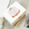 Personalised Floral Wishes White Wooden Memory Box 2 Personalised Floral Wishes White Wooden Memory Box -Chic Household Items 30897517