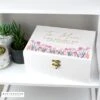 Personalised Wild Flower White Storage Box 1 Personalised Wild Flower White Storage Box -Chic Household Items 30897519
