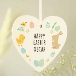 Personalised First Easter Heart Tree Decoration -Chic Household Items 30899648 alt02