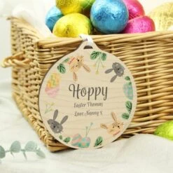 Personalised Easter Bunny Wooden Decoration -Chic Household Items 30900012 alt02