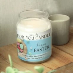 Personalised Large Happy Easter Candle -Chic Household Items 30900019 alt02