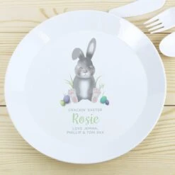 Personalised Easter Bunny Plastic Plate -Chic Household Items 30900021 alt02