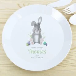 Personalised Easter Bunny Plastic Plate -Chic Household Items 30900021 alt03