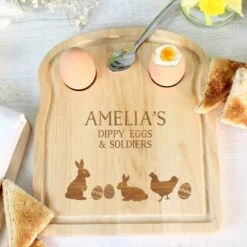 Personalised Spring Egg And Toast Board