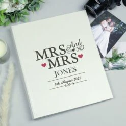 Personalised Mrs And Mrs Traditional Photo Album -Chic Household Items 30908327 alt02
