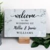 Personalised Wedding Welcome Metal Sign -Chic Household Items 30908358