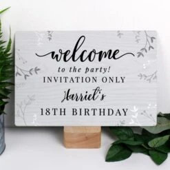Personalised Wedding Welcome Metal Sign -Chic Household Items 30908358 alt03