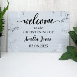 Personalised Wedding Welcome Metal Sign -Chic Household Items 30908358 alt05