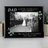 Personalised Of All The Walks Glass Wedding Frame