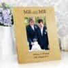 Personalised Mr And Mr Oak Finish Photo Frame -Chic Household Items 30908372