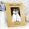 Personalised Mrs And Mrs Oak Finish Photo Frame -Chic Household Items 30908373