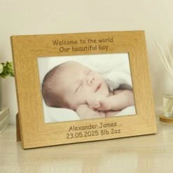Personalised Landscape Landscape Wooden Photo Frame -Chic Household Items 30908375 alt03